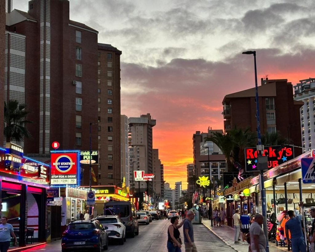 Benidorm pub street